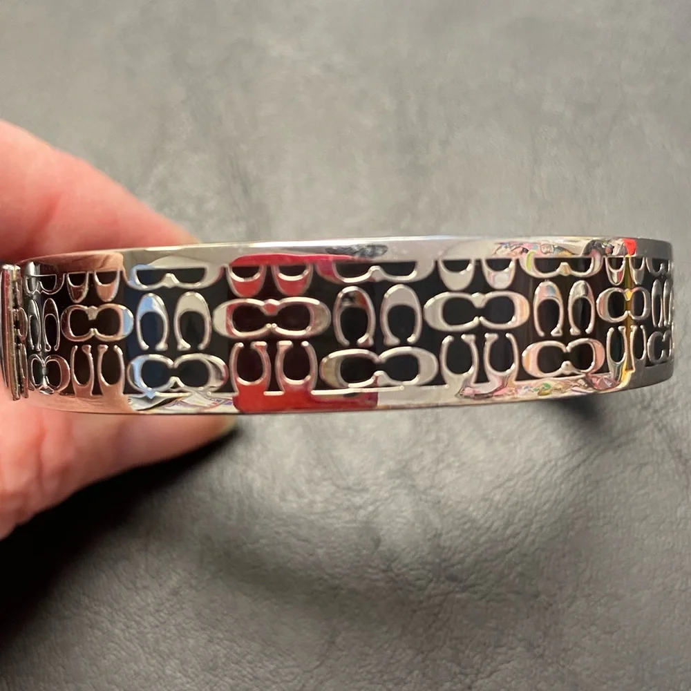 Coach Silver Monogram Bracelet